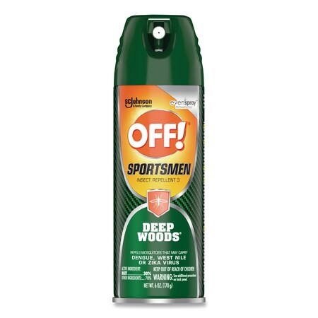 Off Deep Woods Sportsmen Insect Repellent, 6 oz Aerosol, PK12 317189